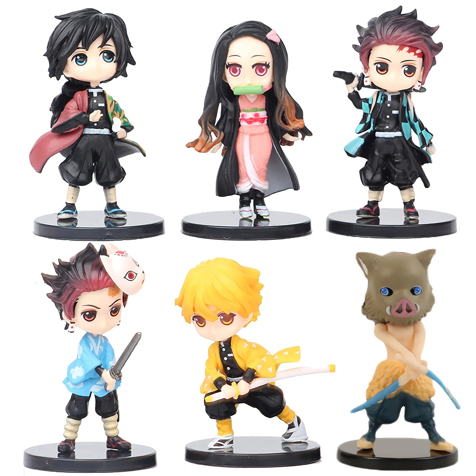 HASTHIP Demon Slayer Action Figure Edition Action Figures Toys Collectible showpiece Perfect for Gifting,showpiece, Home Decor (Height- 7 cm)(Pack of 6) HASTHIP Demon Slayer Action Figure Edition Action Figures Toys Collectible showpiece Perfect for Gifting,showpiece, Home Decor (Height- 7 cm)(Pack of 6)